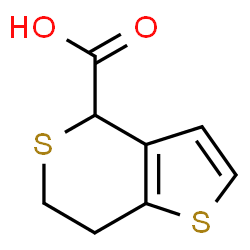 ChemSpider 2D Image | 4H,6H,7H-thieno[3,2-c]thiopyran-4-carboxylic acid | C8H8O2S2