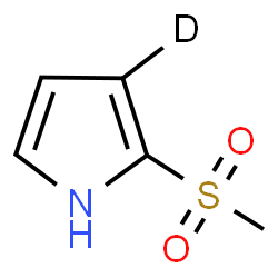 ChemSpider 2D Image | 2-(Methylsulfonyl)(3-~2~H)-1H-pyrrole | C5H6DNO2S