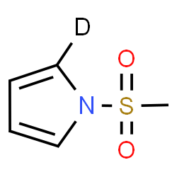 ChemSpider 2D Image | 1-(Methylsulfonyl)(2-~2~H)-1H-pyrrole | C5H6DNO2S
