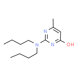 ChemSpider 2D Image | 2-(Dibutylamino)-6-methyl-4(1H)-pyrimidinone | C13H23N3O