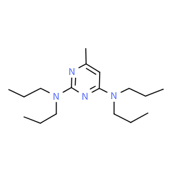 ChemSpider 2D Image | 6-Methyl-N,N,N',N'-tetrapropyl-2,4-pyrimidinediamine | C17H32N4
