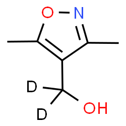ChemSpider 2D Image | (3,5-Dimethyl-1,2-oxazol-4-yl)(~2~H_2_)methanol | C6H7D2NO2