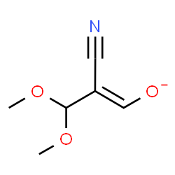 ChemSpider 2D Image | (1E)-2-Cyano-3,3-dimethoxy-1-propen-1-olate | C6H8NO3