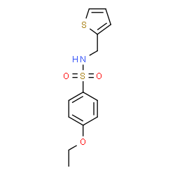 ChemSpider 2D Image | 4-Ethoxy-N-(2-thienylmethyl)benzenesulfonamide | C13H15NO3S2