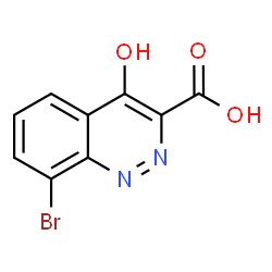 ChemSpider 2D Image | 8-Bromo-4-hydroxy-3-cinnolinecarboxylic acid | C9H5BrN2O3