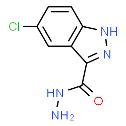 ChemSpider 2D Image | 5-Chloro-1H-indazole-3-carbohydrazide | C8H7ClN4O