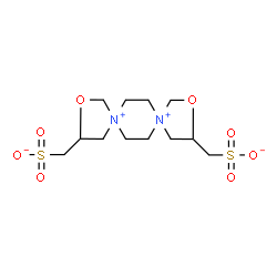 ChemSpider 2D Image | 2,10-Dioxa-5,8-diazoniadispiro[4.2.4.2]tetradecane-3,11-diyldimethanesulfonate | C12H22N2O8S2