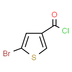 ChemSpider 2D Image | 5-Bromo-3-thiophenecarbonyl chloride | C5H2BrClOS