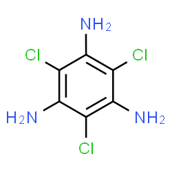 ChemSpider 2D Image | 2,4,6-Trichloro-1,3,5-benzenetriamine | C6H6Cl3N3