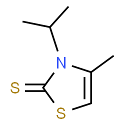 ChemSpider 2D Image | 3-Isopropyl-4-methyl-1,3-thiazole-2(3H)-thione | C7H11NS2