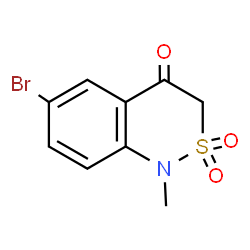 ChemSpider 2D Image | 6-Bromo-1-methyl-1H-2,1-benzothiazin-4(3H)-one 2,2-dioxide | C9H8BrNO3S