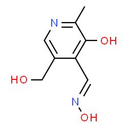 ChemSpider 2D Image | 3-hydroxy-5-(hydroxymethyl)-2-methylisonicotinaldehyde oxime | C8H10N2O3