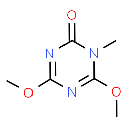 ChemSpider 2D Image | 4,6-Dimethoxy-1-methyl-1,3,5-triazin-2(1H)-one | C6H9N3O3
