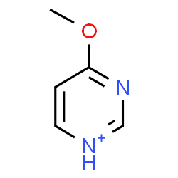 ChemSpider 2D Image | 4-Methoxypyrimidin-1-ium | C5H7N2O