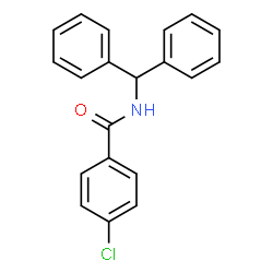ChemSpider 2D Image | 4-Chloro-N-(diphenylmethyl)benzamide | C20H16ClNO