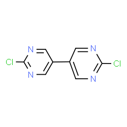 ChemSpider 2D Image | 2,2'-Dichloro-5,5'-bipyrimidine | C8H4Cl2N4