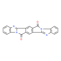 ChemSpider 2D Image | Benzimidazo[1'',2'':1',2']pyrrolo[3',4':5,6]isoindolo[2,1-a]benzimidazole-7,15-dione | C22H10N4O2