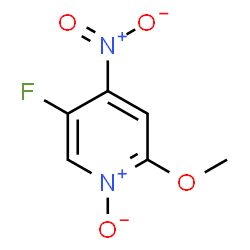 ChemSpider 2D Image | 5-Fluoro-2-methoxy-4-nitropyridine 1-oxide | C6H5FN2O4