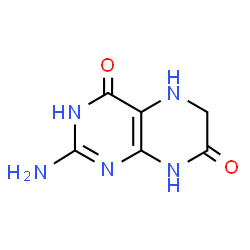 ChemSpider 2D Image | 2-Amino-5,8-dihydro-4,7(1H,6H)-pteridinedione | C6H7N5O2