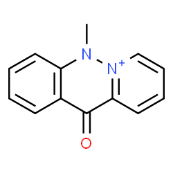 ChemSpider 2D Image | 5-Methyl-11-oxo-5,11-dihydropyrido[1,2-b]cinnolin-6-ium | C13H11N2O