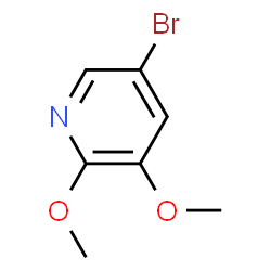 ChemSpider 2D Image | 5-Bromo-2,3-dimethoxypyridine | C7H8BrNO2