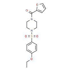 ChemSpider 2D Image | {4-[(4-Ethoxyphenyl)sulfonyl]-1-piperazinyl}(2-furyl)methanone | C17H20N2O5S
