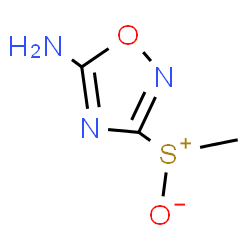 ChemSpider 2D Image | (5-Amino-1,2,4-oxadiazol-3-yl)(methyl)sulfoniumolate | C3H5N3O2S