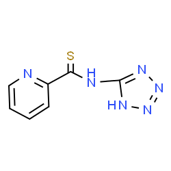 ChemSpider 2D Image | N-(1H-Tetrazol-5-yl)-2-pyridinecarbothioamide | C7H6N6S