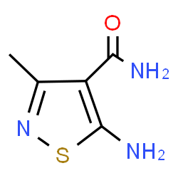 ChemSpider 2D Image | 5-Amino-3-methylisothiazole-4-carboxamide | C5H7N3OS