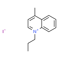 ChemSpider 2D Image | 4-Methyl-1-propylquinolinium iodide | C13H16IN