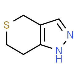 ChemSpider 2D Image | 1,4,6,7-Tetrahydrothiopyrano[4,3-c]pyrazole | C6H8N2S