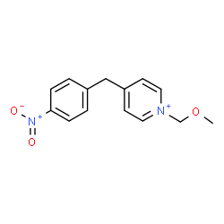ChemSpider 2D Image | 1-(Methoxymethyl)-4-(4-nitrobenzyl)pyridinium | C14H15N2O3