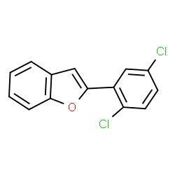 ChemSpider 2D Image | 2-(2,5-Dichlorophenyl)-1-benzofuran | C14H8Cl2O