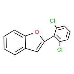 ChemSpider 2D Image | 2-(2,6-Dichlorophenyl)-1-benzofuran | C14H8Cl2O