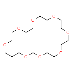 ChemSpider 2D Image | 1,3,6,9,12,15,18,21-Octaoxacyclotetracosane | C16H32O8