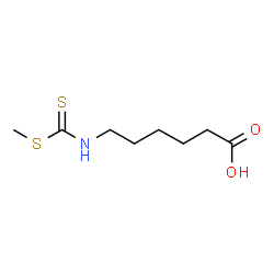 ChemSpider 2D Image | 6-{[(Methylsulfanyl)carbonothioyl]amino}hexanoic acid | C8H15NO2S2