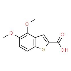 ChemSpider 2D Image | 4,5-Dimethoxy-1-benzothiophene-2-carboxylic acid | C11H10O4S