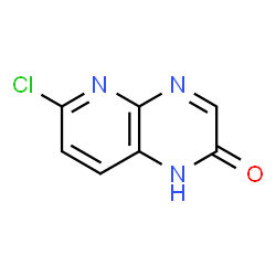 ChemSpider 2D Image | 6-Chloropyrido[2,3-b]pyrazin-2(1H)-one | C7H4ClN3O