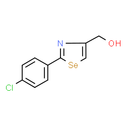 ChemSpider 2D Image | [2-(4-Chlorophenyl)-1,3-selenazol-4-yl]methanol | C10H8ClNOSe