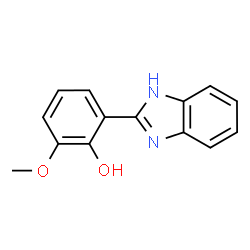 ChemSpider 2D Image | 2-(1H-Benzimidazol-2-yl)-6-methoxyphenol | C14H12N2O2