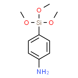 ChemSpider 2D Image | 4-(Trimethoxysilyl)aniline | C9H15NO3Si