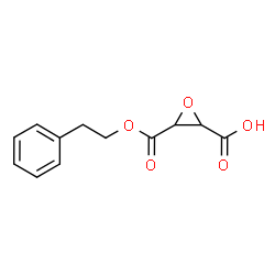 ChemSpider 2D Image | 3-[(2-Phenylethoxy)carbonyl]-2-oxiranecarboxylic acid | C12H12O5