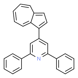 ChemSpider 2D Image | 4-(1-Azulenyl)-2,6-diphenylpyridine | C27H19N