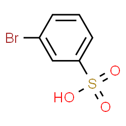 ChemSpider 2D Image | 3-Bromobenzenesulfonic acid | C6H5BrO3S