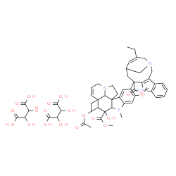 ChemSpider 2D Image | Methyl 4-acetoxy-15-[16-ethyl-12-(methoxycarbonyl)-1,10-diazatetracyclo[12.3.1.0~3,11~.0~4,9~]octadeca-3(11),4,6,8,15-pentaen-12-yl]-3-hydroxy-16-methoxy-1-methyl-6,7-didehydroaspidospermidine-3-carbo
xylate 2,3-dihydroxysuccinate (1:2) | C53H66N4O20