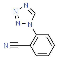 ChemSpider 2D Image | 2-(1H-Tetrazol-1-yl)benzonitrile | C8H5N5