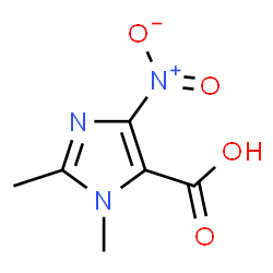 ChemSpider 2D Image | 1,2-Dimethyl-4-nitro-1H-imidazole-5-carboxylic acid | C6H7N3O4