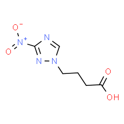 ChemSpider 2D Image | 4-(3-NITRO-1,2,4-TRIAZOL-1-YL)BUTANOIC ACID | C6H8N4O4