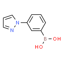 ChemSpider 2D Image | 3-Pyrazol-1-yl-phenylboronic acid | C9H9BN2O2