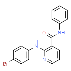 ChemSpider 2D Image | 2-[(4-Bromophenyl)amino]-N-phenylnicotinamide | C18H14BrN3O